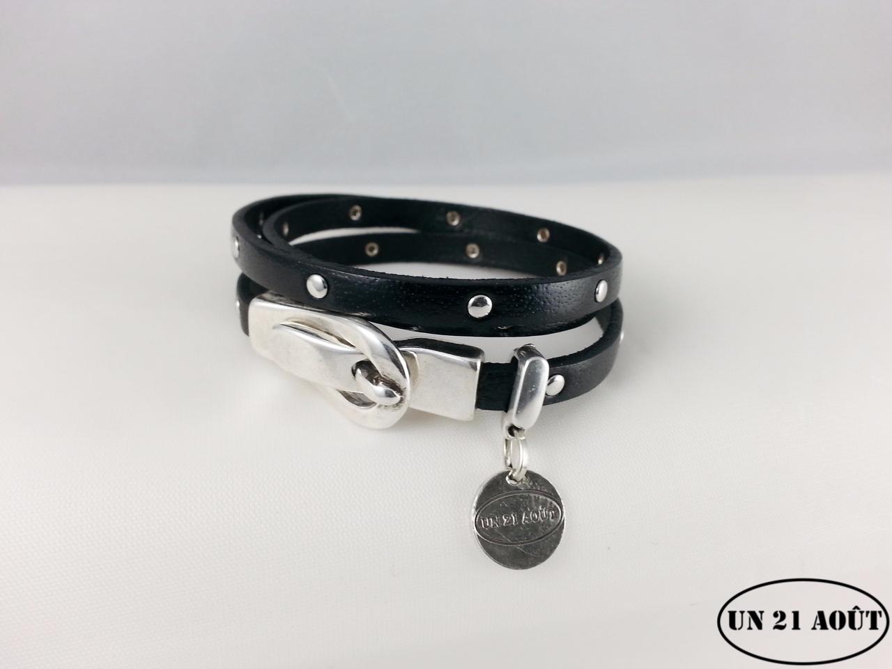 Lot De 3 Bracelets Punk En Cuir Clouté - Style Gothique Années 80 - Unisexe - Pour Hommes Et Femmes - Fermeture Pression
