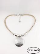 collier rond brillant coton