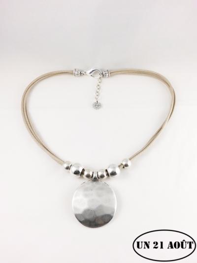 collier rond brillant coton